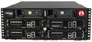 Front view of the F5 VIPRION 2400 four-slot chassis