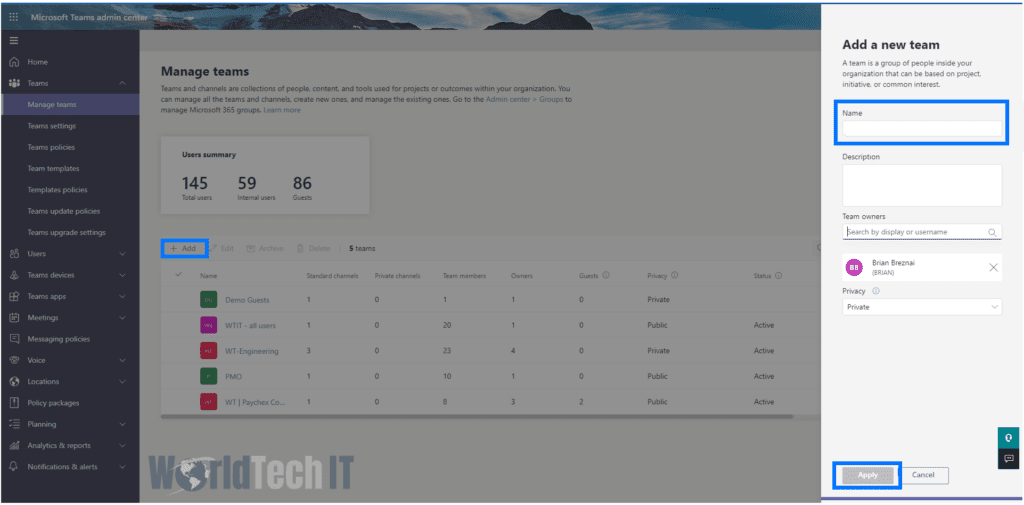 Instructional Screenshot for Guest Users in Microsoft Teams